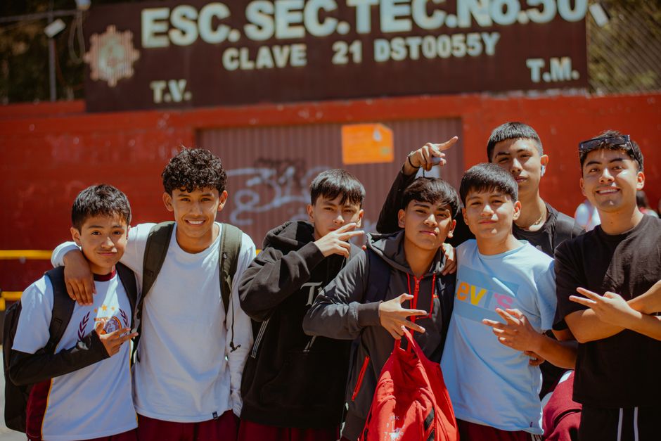 Group of young people outdoors